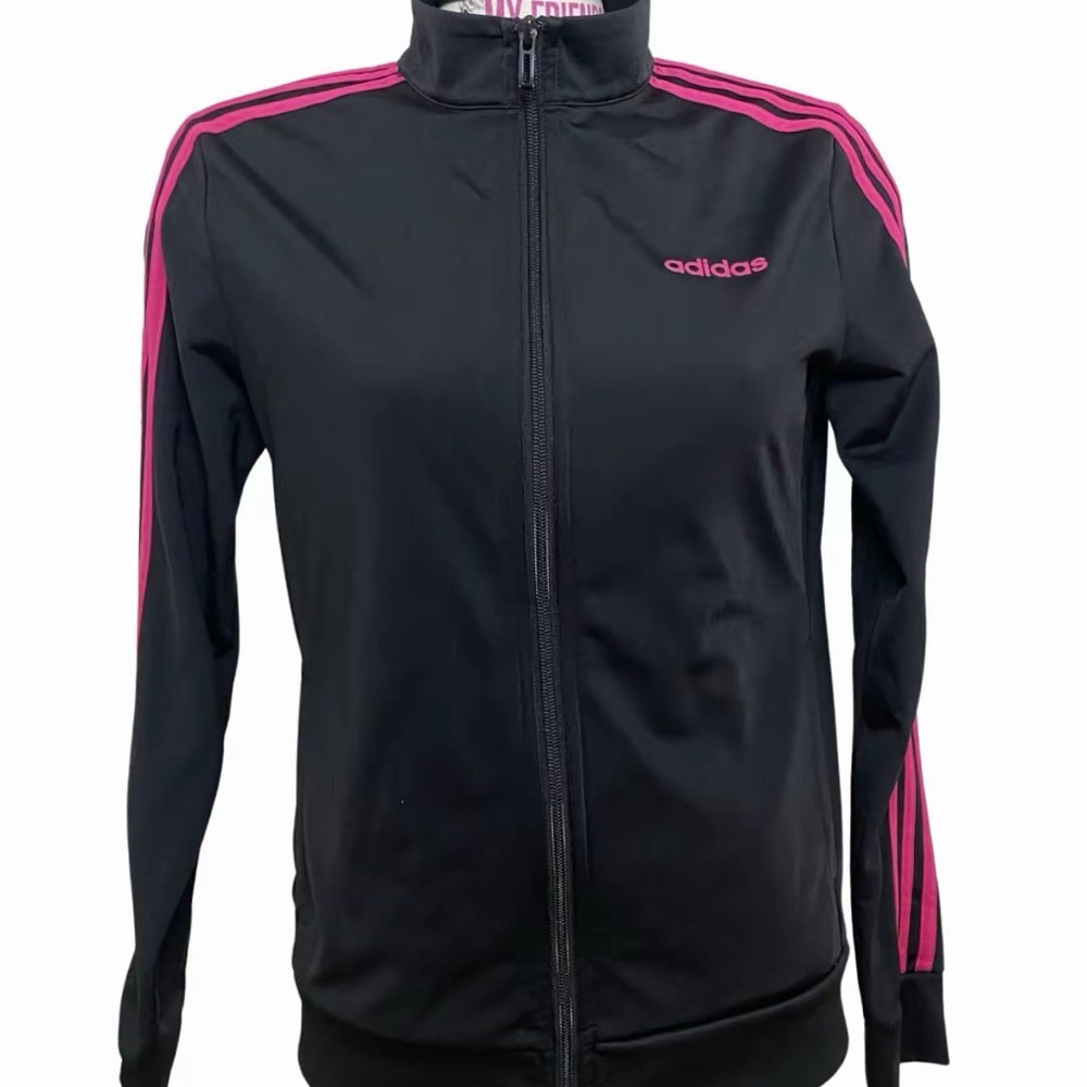 Adidas Women's Sweater with Pink Stripes